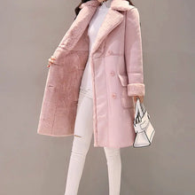 Load image into Gallery viewer, Women's Long Lambswool Coat - Korean Winter Style - # WOAA21510024