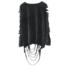 Load image into Gallery viewer, Ripped Long-Sleeve Pullover Top