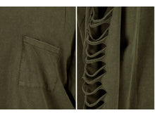 Load image into Gallery viewer, Ripped Long-Sleeve Pullover Top