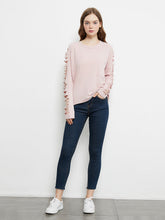 Load image into Gallery viewer, Ripped Long-Sleeve Pullover Top
