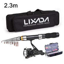 Load image into Gallery viewer, Portable Fishing Pro Rod Kit - Premium Gear for Anglers