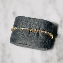 Load image into Gallery viewer, 18K Gold Plated Zircon Tennis Bracelet