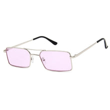 Load image into Gallery viewer, Luxury Famous Retro Modern Square Unisex Men and Women‘s Sunglasses With Alloy Metal Small Frame With Clear Double Bridge Men's Sunglasses