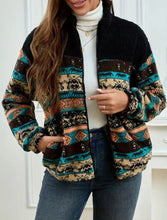 Load image into Gallery viewer, Women’s Double-Sided Plush Zip-Up Cardigan – Stand Collar Winter Jacket