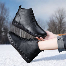 Load image into Gallery viewer, Women’s Genuine Leather Soft-Soled Flat Ankle Boots