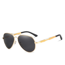 Load image into Gallery viewer, Aviation Luxury Aluminum Magnesium Gold Fashion Polarized Lens Sunglasses Men/Women Driving Mirror Sunglasses Military Style