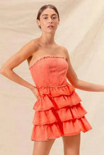 Load image into Gallery viewer, Strapless Ruffle Layered : Cheer Up Dress