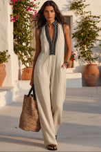 Load image into Gallery viewer, Women's Linen-Style Sleeveless Jumpsuit