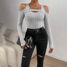 Load image into Gallery viewer, Women's Ribbed Long Sleeve Top