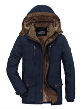 Load image into Gallery viewer, Men's Plus Size Winter Warm Hooded Parka Coat