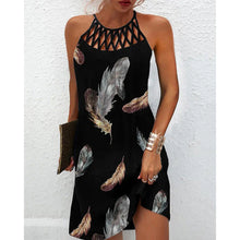 Load image into Gallery viewer, Fashion Print Dress Casual Halterneck Dresses For Women Summer Clothes