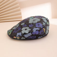 Load image into Gallery viewer, Sequin Flower Beret – Trendy Painter's Hat for Women | Outdoor & Everyday Style