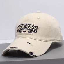 Load image into Gallery viewer, Embroidered Letter Denim Baseball Cap – Soft Crown