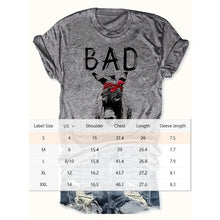 Load image into Gallery viewer, Women's Animal Letter Print Casual Short Sleeve T-Shirt