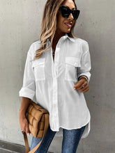 Load image into Gallery viewer, Women’s Casual Long Sleeve Shirt with Pocket