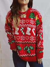 Load image into Gallery viewer, Women’s Stylish Loose Round Neck Long-Sleeved Sweater