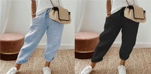 Load image into Gallery viewer, Women’s Cotton Linen Casual Pants – Solid Color
