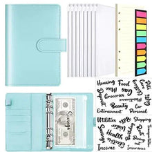 Load image into Gallery viewer, A6 Deluxe Leather Finance Organizer