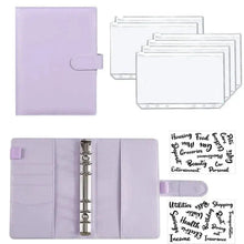 Load image into Gallery viewer, A6 Deluxe Leather Finance Organizer