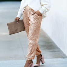 Load image into Gallery viewer, Women's High-Waist Straight-Leg Trousers – Full Length Casual Pants