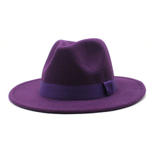 Load image into Gallery viewer, Autumn Winter Big Brim Wool Hat – Unisex Bell Crown Bucket Hat