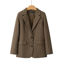 Load image into Gallery viewer, Women's Casual Chic Plaid Coat – Long Sleeve Pocket Jacket