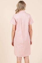 Load image into Gallery viewer, New Button Detail Collared Neck Short Sleeve Shirt Dress For Women – Chic, Trendy, Casual, Unique, Versatile & Classic Elegance