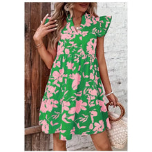 Load image into Gallery viewer, Women’s Floral A-Line Vacation Dress