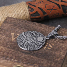 Load image into Gallery viewer, Tree of Life Amulet Stainless Steel Men’s Necklace