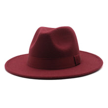 Load image into Gallery viewer, Autumn Winter Big Brim Wool Hat – Unisex Bell Crown Bucket Hat