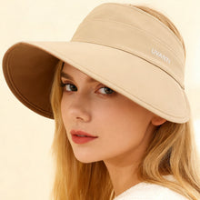 Load image into Gallery viewer, Double-Sided Wide-Brim Sun Hat – Packable Empty Crown Outdoor Hat for Women