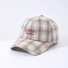 Load image into Gallery viewer, Women's Striped Checkered Embroidered Baseball Cap – 4 Colors