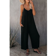 Load image into Gallery viewer, Women's Pleated Chest Cross-Strap Jumpsuit