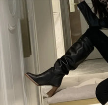 Load image into Gallery viewer, Block Heel Square-Toe Heels - # GIAA73410013