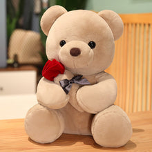 Load image into Gallery viewer, 23-45cm New Lovely Hug Roses Teddy Bear Plush Pillow Stuffed Soft Animal Dolls Nice Birthday Gift Girlfriend Valentine's Day