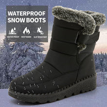 Load image into Gallery viewer, Women’s Waterproof Plush Snow Boots
