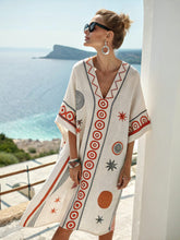 Load image into Gallery viewer, Women's Printed Loose A-Line Beach Midi Dress – Vacation Resort