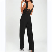 Load image into Gallery viewer, Women’s One-piece Trousers Lace Backless Deep V – High-Waisted Casual Outfit