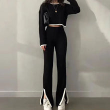 Load image into Gallery viewer, Women’s Casual Color-Block Two-Piece Set