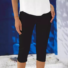 Load image into Gallery viewer, Women’s Slim Fit Cropped Leggings – High Elasticity Tight Pants