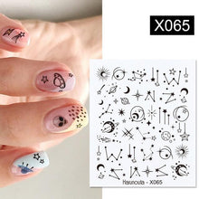 Load image into Gallery viewer, Abstract Lady Face Water Decals Fruit Flower Summer Leopard Alphabet Leaves Nail Stickers Water Black Leaf Sliders Marble Nail Art Stickers Water Transfer Nail Decals Full Wraps Gradient Acrylic Nail Kits for Women Manicure Decoration