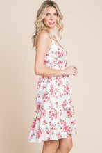 Load image into Gallery viewer, Full Size Floral Frill Cami Summer Dress For Women – Feminine Floral Cami Dress, Flirty Floral Dress, Playful Frill Dress, Elegant Cami Dress, Chic Floral Dress, Relaxed Fit Cami Dress, Stylish Summer Floral Dress