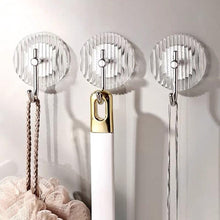 Load image into Gallery viewer, Acrylic Self Adhesive Hooks Wall Hook Home Décor Bathroom Towel Hooks Rack Hanging Coat Hanger Door Back Keys Hanger Bag Holder Wall Hanger Storage Organizer for Living Room Bedroom Wall Door