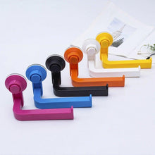 Load image into Gallery viewer, Acrylic Toilet Paper Holder Tissue Rack Wall Mounted Bathroom Kitchen Roll Holder Paper Tissue Rack Hook Modern Black Hanger Toilet Tissue Roll Holders Dispenser And Hangers Wall Mounted For Bathroom Kitchen