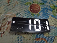 Load image into Gallery viewer, Acrylic/Mirror Alarm Clock LED Digital Clock Voice Control Snooze Time Temperature Display Night Mode Digital Alarm Clock, LED Bedside Clock with 6-Level Brightness Dual Alarm Adjustable Volume with 3 Alarm Sound Alarm Clock for Bedroom Office