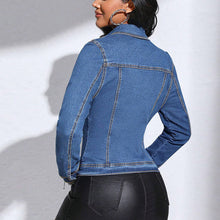 Load image into Gallery viewer, Women's Denim-Look Short Jacket