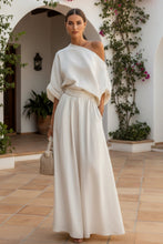 Load image into Gallery viewer, Women's Cropped Off-Shoulder Top & Pants Two-Piece Set