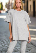 Load image into Gallery viewer, Zenana Cotton Round Neck Top & Legging Set
