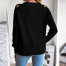 Load image into Gallery viewer, Women's Casual Long Sleeve Hollow Out Sweater
