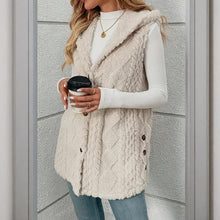 Load image into Gallery viewer, Women's Textured Sleeveless Hooded Vest